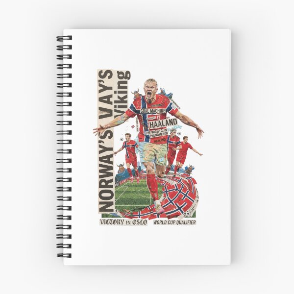 Item preview, Erling Haaland Norway Viking Paper Collage Football Art designed and sold by annaarthk.