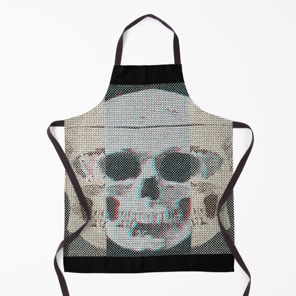 Item preview, Halftone Skull In Chromatic Distortion designed and sold by weirdove.