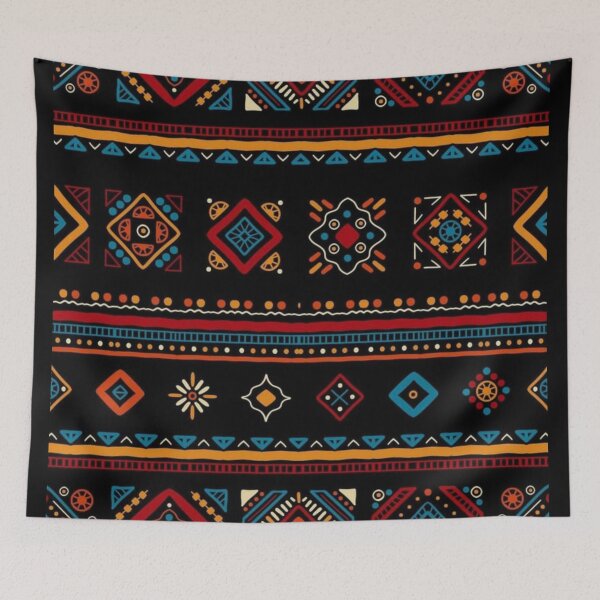 Item preview, Colorful Geometric Folk Pattern |  Textile Inspired Design designed and sold by LUMACRAFT1.