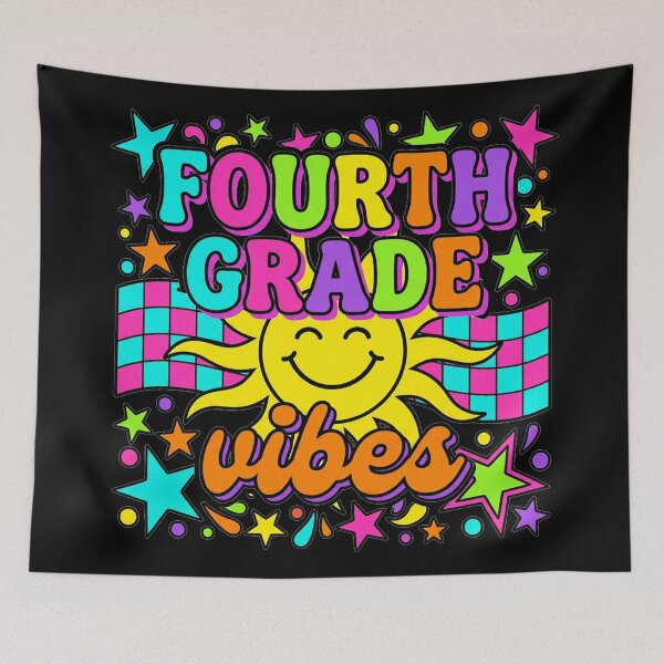 Item preview,  Fourth Grade Vibes — Retro Groovy Back To School Shirt designed and sold by Uglyandcute.