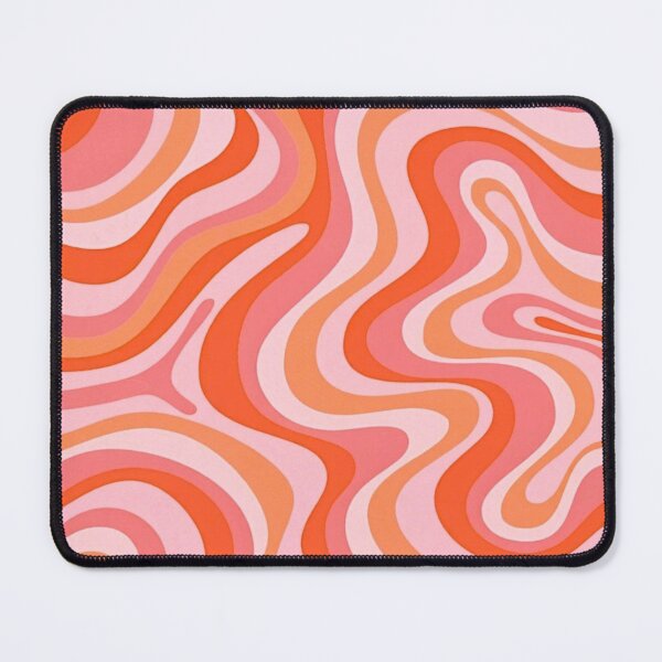 Item preview, Liquid Swirl Retro Abstract in pinks and peach tones, Light Blush, Cream, and White designed and sold by Differenceee.
