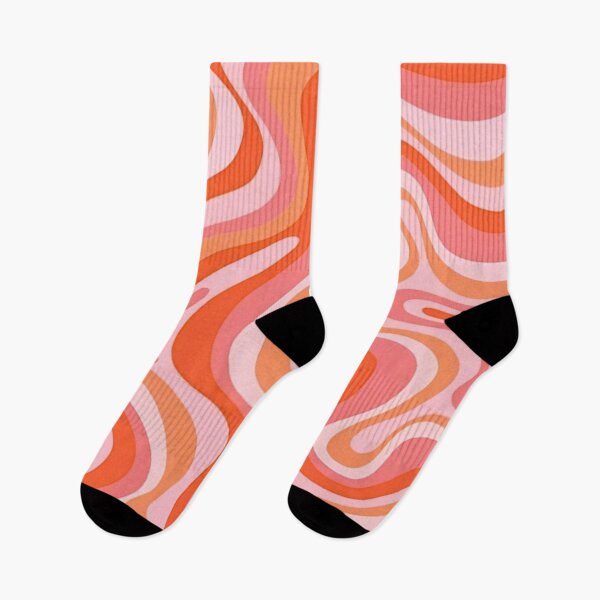 Item preview, Liquid Swirl Retro Abstract in pinks and peach tones, Light Blush, Cream, and White designed and sold by Differenceee.
