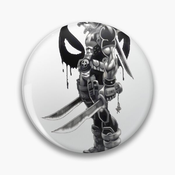 Item preview, Deadpool In Black And White designed and sold by OrmondeDrinn.