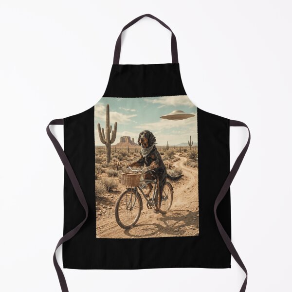 Item preview, Gordon Setter Riding Bike Wild West Western UFO Dog Lover designed and sold by dian-rody-crest.