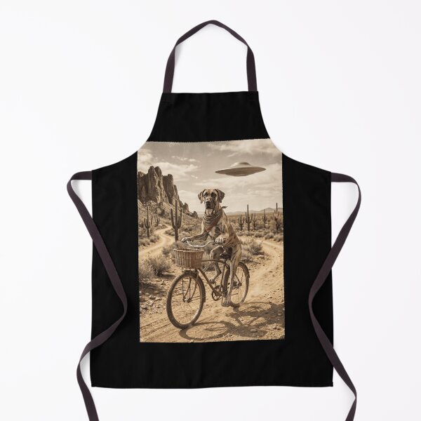Item preview, Great Dane Riding Bike Wild West Western UFO Dog Lover designed and sold by dian-rody-crest.