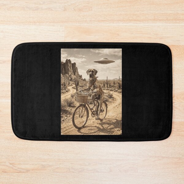 Item preview, Great Dane Riding Bike Wild West Western UFO Dog Lover designed and sold by dian-rody-crest.