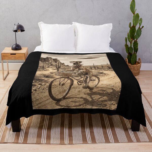 Item preview, Great Dane Riding Bike Wild West Western UFO Dog Lover designed and sold by dian-rody-crest.