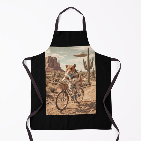 Item preview, Hamster Riding Bike Wild West Western UFO Animal Lover designed and sold by dian-rody-crest.
