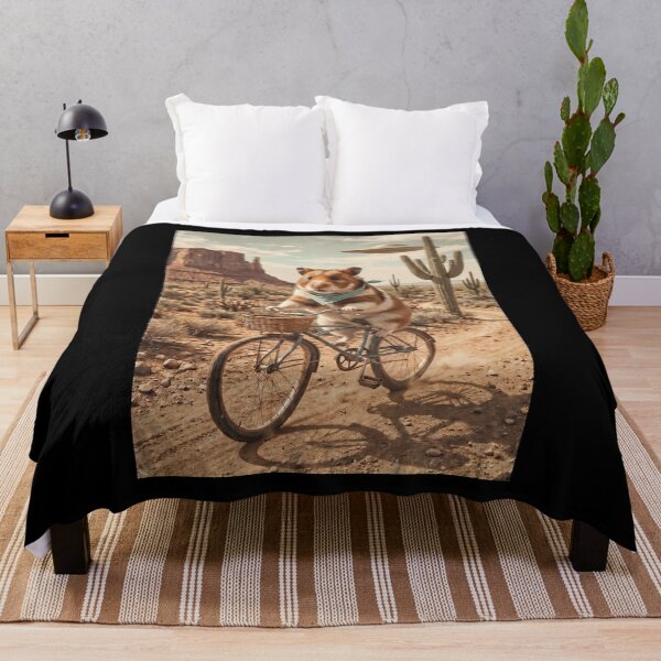 Item preview, Hamster Riding Bike Wild West Western UFO Animal Lover designed and sold by dian-rody-crest.