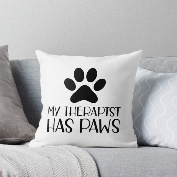 Item preview, My Therapist Has Paws Paw Print Pet Lover Funny Quote designed and sold by Dmo3HarkoArt.