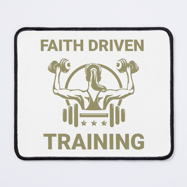 Item preview, Faith Driven Training Christian Gym Woman designed and sold by Bezuiden.