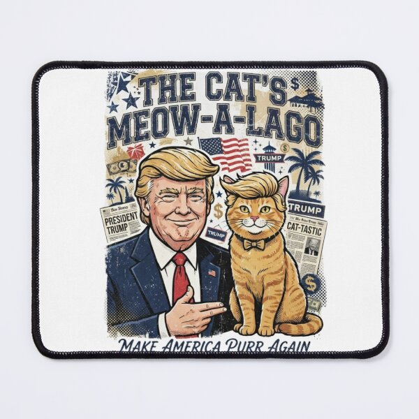 Item preview, Funny Donald Trump Cat Lover Make America Purr Again Vintage Artwork designed and sold by FreakToons.