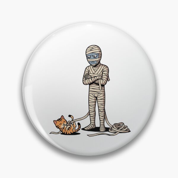 Item preview, Playful Kitten Unraveling Ancient Mummy Bandages designed and sold by Rare By Hero.