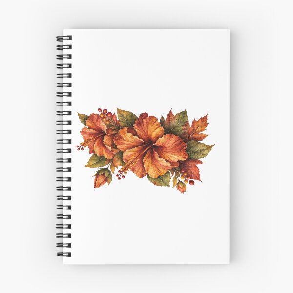 Item preview, Autumn Harvest Hibiscus Bouquet | Botanical Watercolor designed and sold by Nolmo.