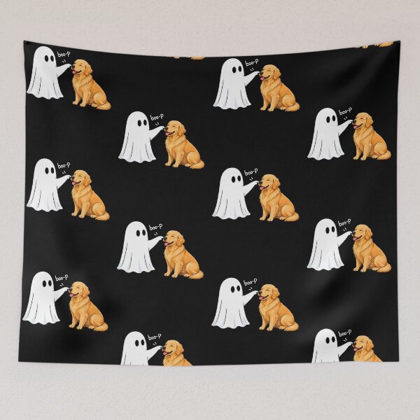 Item preview, Boo-P Golden Retriever Halloween Cute Ghost Dog designed and sold by Glow-Paw-Studio.