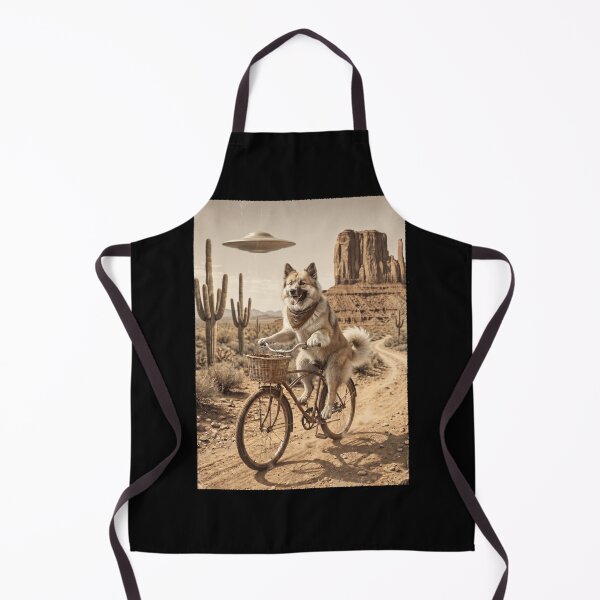 Item preview, Icelandic Sheepdog Riding Bike Wild West Western UFO Dog Lover designed and sold by dian-rody-crest.