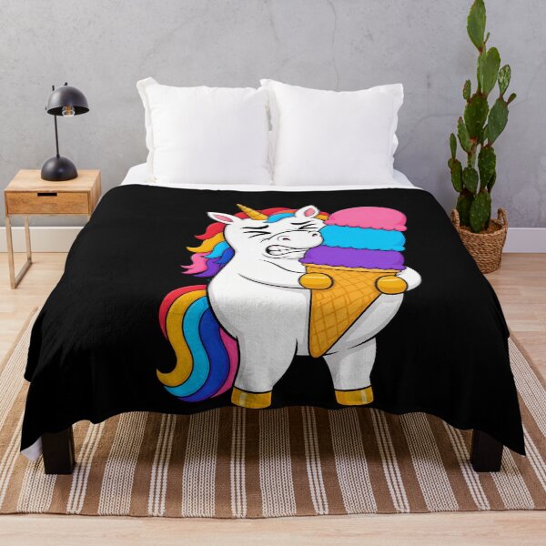 Item preview, Unicorn Brain Freeze Ice Cream Funny Cartoon designed and sold by BoyleDesignShop.