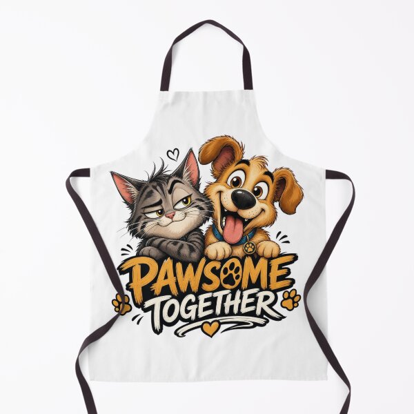 Item preview, Pawsome Together Cat & Dog Shirt | Funny Pet Lovers Cartoon Design Gift designed and sold by cats-dogs1.
