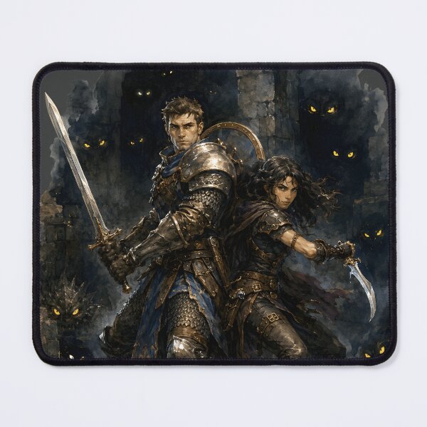 Item preview, Dungeon Ambush Warrior and Rogue Stand Together designed and sold by Neely Stewart.