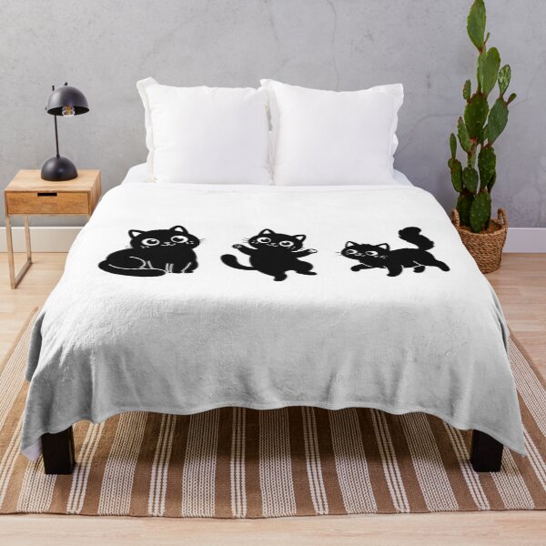 Item preview, Cute Black Cat Sticker Pack | Kawaii Cartoon Cat T-Shirt Design designed and sold by cats-dogs1.