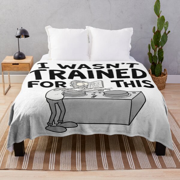 Item preview, I Wasn't Trained for This Work Humor designed and sold by CreativeArtisanPrints Shop.