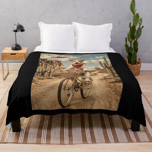 Item preview, Jack Russell Terrier Riding Bike Wild West Western UFO Dog Lover designed and sold by dian-rody-crest.