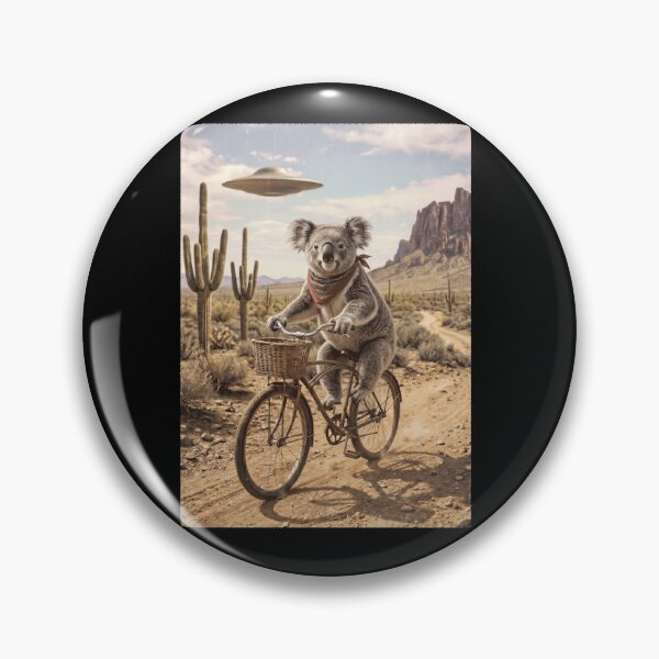 Item preview, Koala Riding Bike Wild West Western UFO Animal Lover designed and sold by dian-rody-crest.