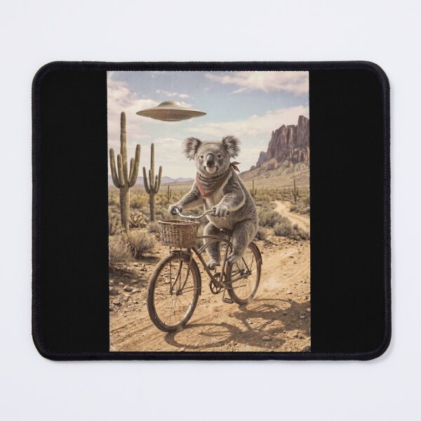 Item preview, Koala Riding Bike Wild West Western UFO Animal Lover designed and sold by dian-rody-crest.