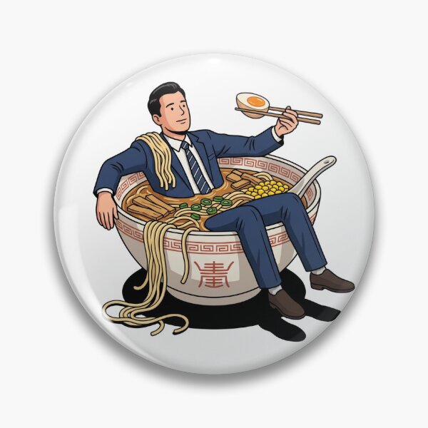Item preview, Businessman Relaxing In Giant Ramen Bowl Jacuzzi designed and sold by Rare By Hero.