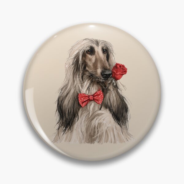 Item preview, Afghan Hound with a Rose designed and sold by Erika Kaisersot.
