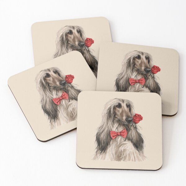 Item preview, Afghan Hound with a Rose designed and sold by Erika Kaisersot.