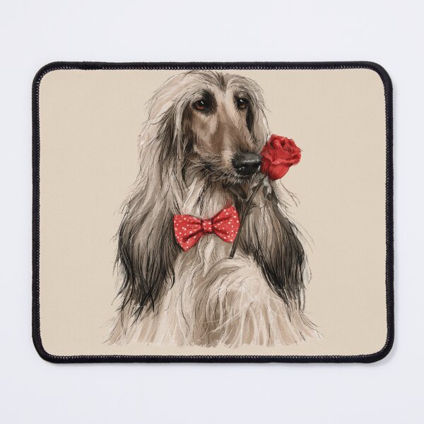 Item preview, Afghan Hound with a Rose designed and sold by Erika Kaisersot.