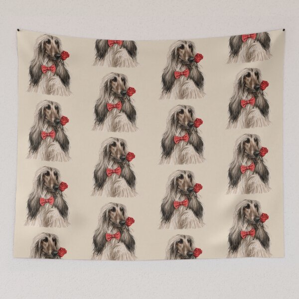 Item preview, Afghan Hound with a Rose designed and sold by Erika Kaisersot.