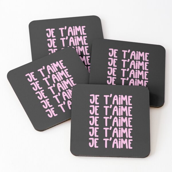 Item preview, Je T'aime French Love Typography Poster designed and sold by jianina-alondra.