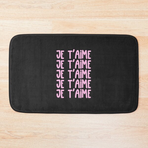 Item preview, Je T'aime French Love Typography Poster designed and sold by jianina-alondra.