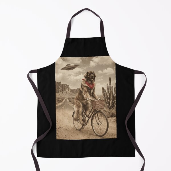 Item preview, Leonberger Riding Bike Wild West Western UFO Dog Lover designed and sold by dian-rody-crest.