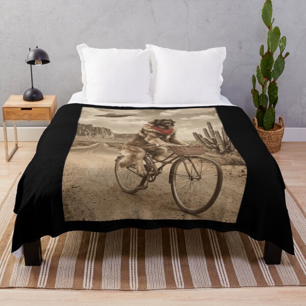 Item preview, Leonberger Riding Bike Wild West Western UFO Dog Lover designed and sold by dian-rody-crest.