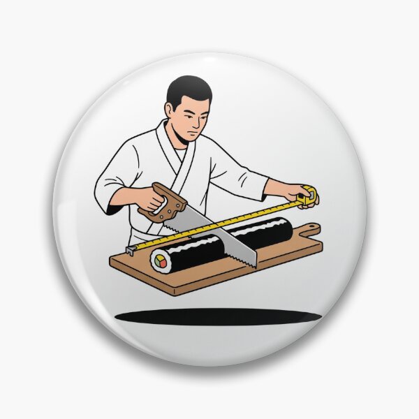 Item preview, Sushi Chef Cutting Roll With Hand Saw designed and sold by Rare By Hero.