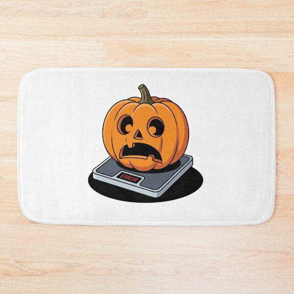 Item preview, Shocked Halloween Pumpkin On Digital Weight Scale designed and sold by Rare By Hero.