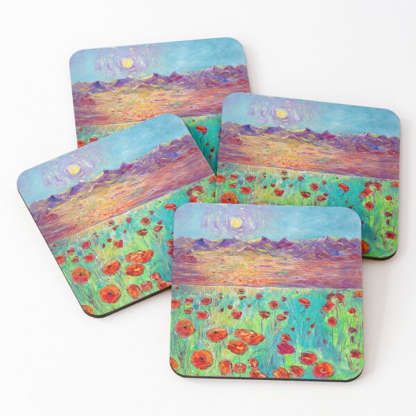 Item preview, Poppy Field Beneath the Pyrenees designed and sold by Natalia_Shchip.
