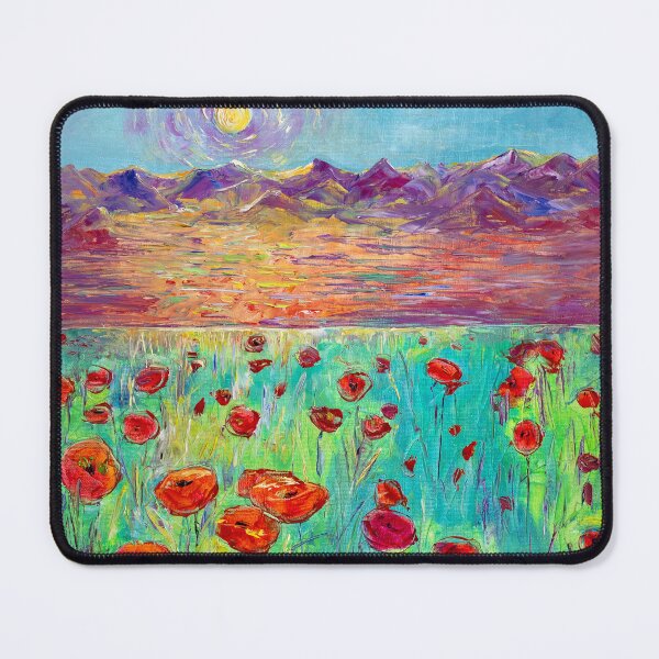 Item preview, Poppy Field Beneath the Pyrenees designed and sold by Natalia_Shchip.