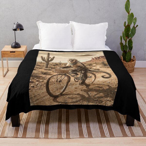 Item preview, Monkey Riding Bike Wild West Western UFO Animal Lover designed and sold by dian-rody-crest.