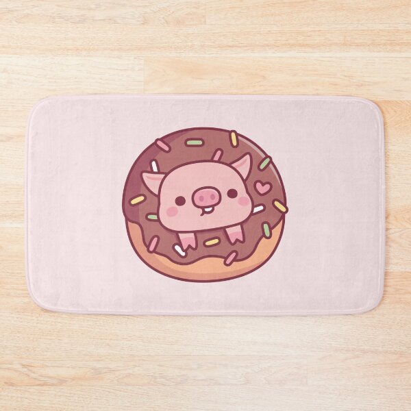 Item preview, Cute Pig In Chocolate Donut With Sprinkles designed and sold by rustydoodle.