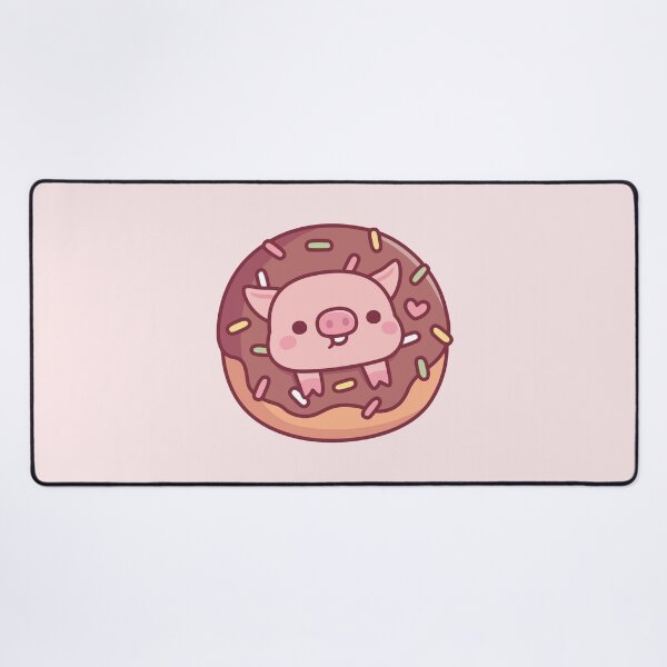 Item preview, Cute Pig In Chocolate Donut With Sprinkles designed and sold by rustydoodle.
