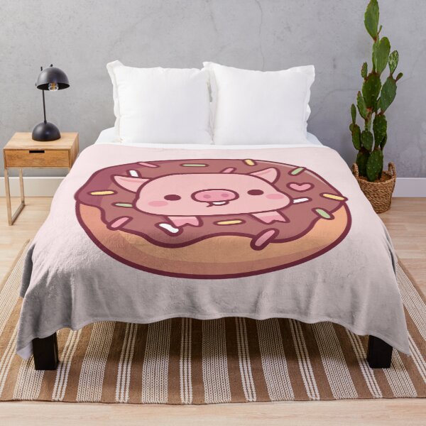 Item preview, Cute Pig In Chocolate Donut With Sprinkles designed and sold by rustydoodle.