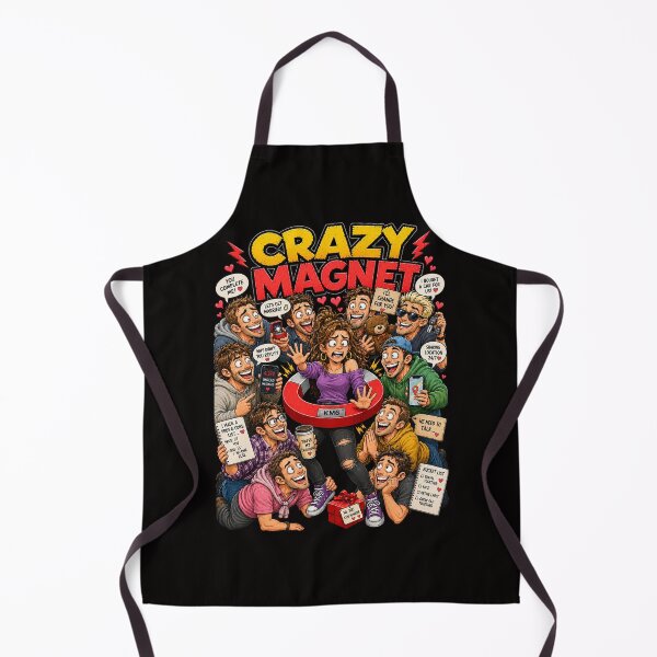 Item preview, Crazy Magnet | Funny Relationship Red Flags Cartoon T-Shirt | Women's Edition designed and sold by KissMy6 Industries.