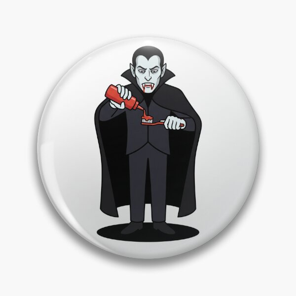 Item preview, Vampire Brushing Fangs With Ketchup Toothpaste designed and sold by Rare By Hero.