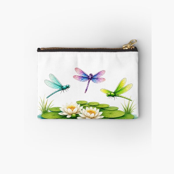 Item preview, Three Dragonflies Over a Water Lily Pond designed and sold by Penbrook Farms.