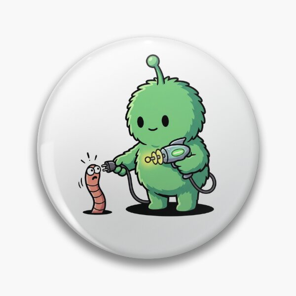 Item preview, Cute Alien Mistaking Earthworm For Power Outlet designed and sold by Rare By Hero.