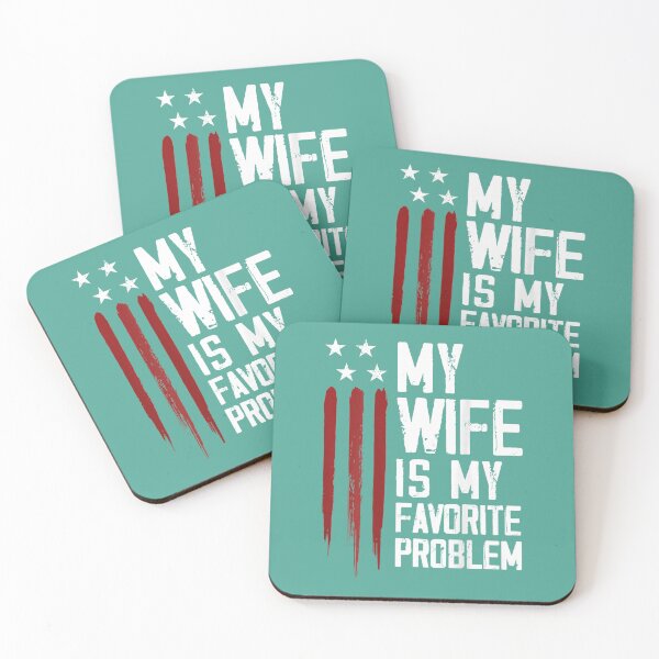 Item preview, Funny My Wife is My Favorite Problem American Flag  designed and sold by ArleneRowe.